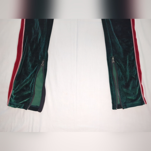 Hudson Outerwear Green Velvet Women's Track Pants Size Small 100% Polyester - Picture 6 of 13